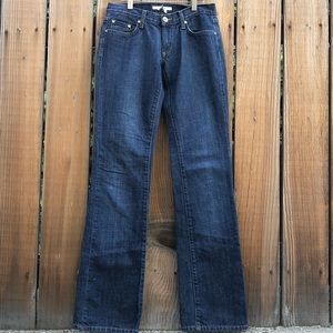 Zara Basic blue denim boot cut Jeans 4 S